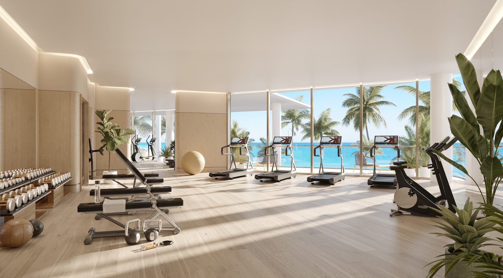 Rendering of the wellness pavilion facing the ocean